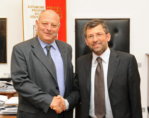 BBT: LH Durnwalder trifft neuen Vorstandsdirektor Zurlo