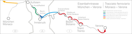 BBT Zulaufstrecke zwischen München und Verona