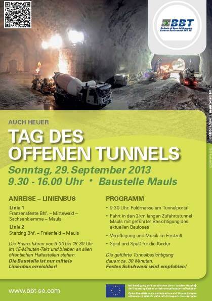 Tag des offenen Tunnels