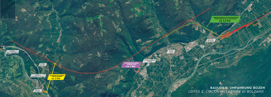 Umfahrung Bozen: Projekt erreicht wichtigen Meilenstein. FS Engineering hat die Planung an RFI übergeben – Ab Mitte September werden Gemeinden und Territorium eingebunden – Land und BBT-Beobachtungsstelle koordinieren die Anliegen